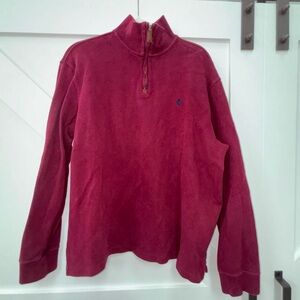 Polo by Ralph Lauren Red Zip Up Sweater